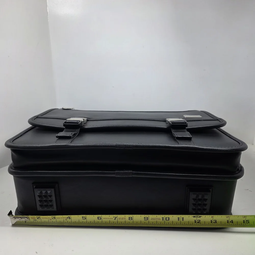 A.P.C. Black Leather Briefcase